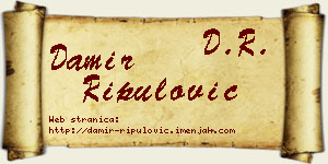 Damir Ripulović vizit kartica